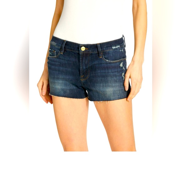 NWT FRAME Size 32 Le Cut Off Denim Shorts - Picture 1 of 8